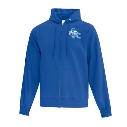 Cotton Fleece Full Zip Hoodie - Youth