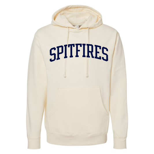 Cotton Fleece Hoodie - Arched Text
