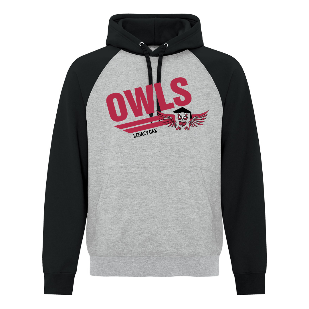 2 Tone Hoodie - Owls Logo