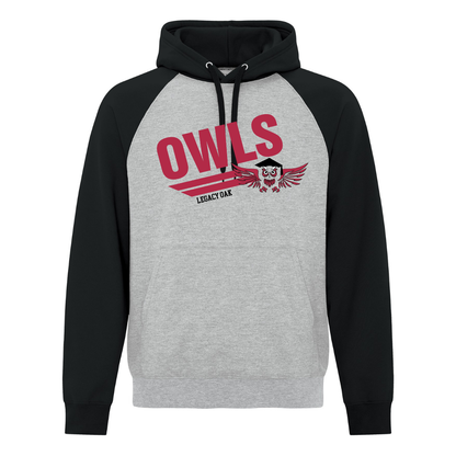 2 Tone Hoodie - Owls Logo