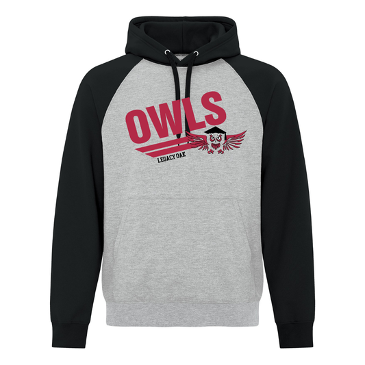 2 Tone Hoodie - Owls Logo