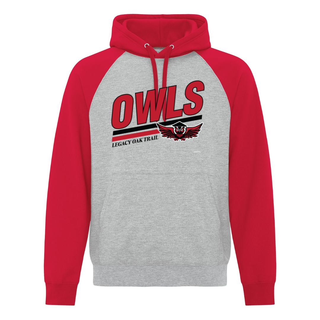 2 Tone Hoodie - Owls Logo