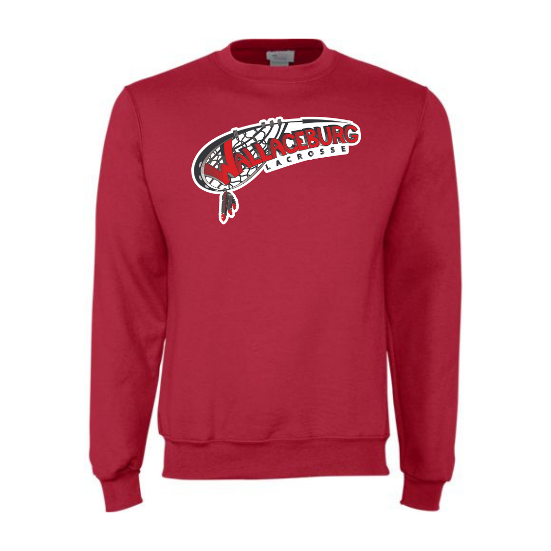 Cotton Fleece Crewneck - Text Logo - Youth