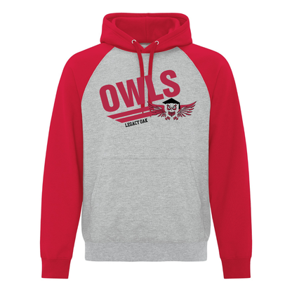 2 Tone Hoodie - Owls Logo