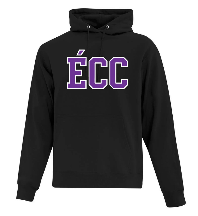 Cotton Fleece Hoodie - Sewn Text