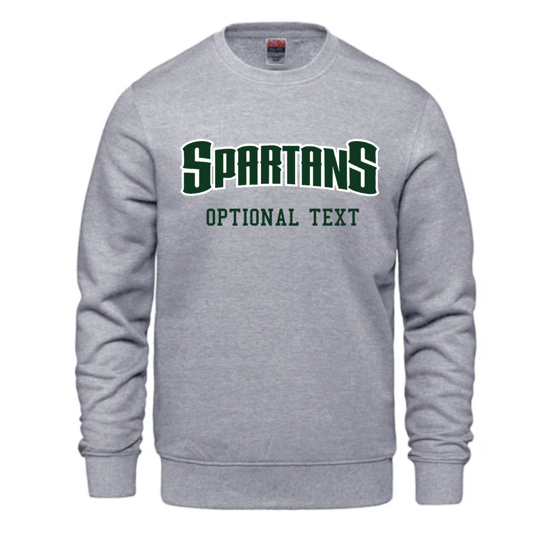 Cotton Fleece Crewneck - Text Design