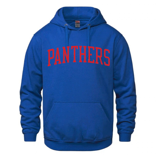 Cotton Fleece Hoodie - Sewn Twill Text