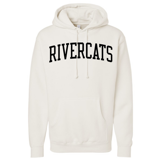 Cotton Fleece Hoodie - Twill Text Logo