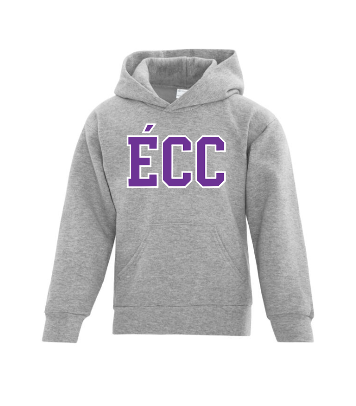 Cotton Fleece Hoodie - Sewn Text - Youth