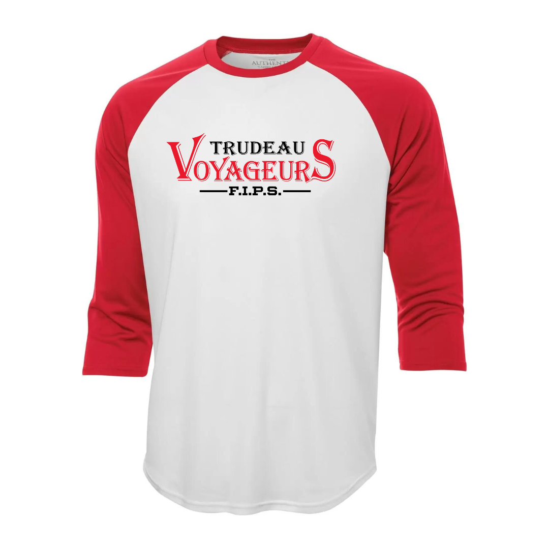 3/4 Sleeve Baseball Shirt - Text Logo