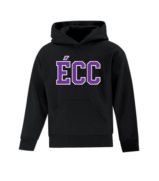 Cotton Fleece Hoodie - Sewn Text - Youth