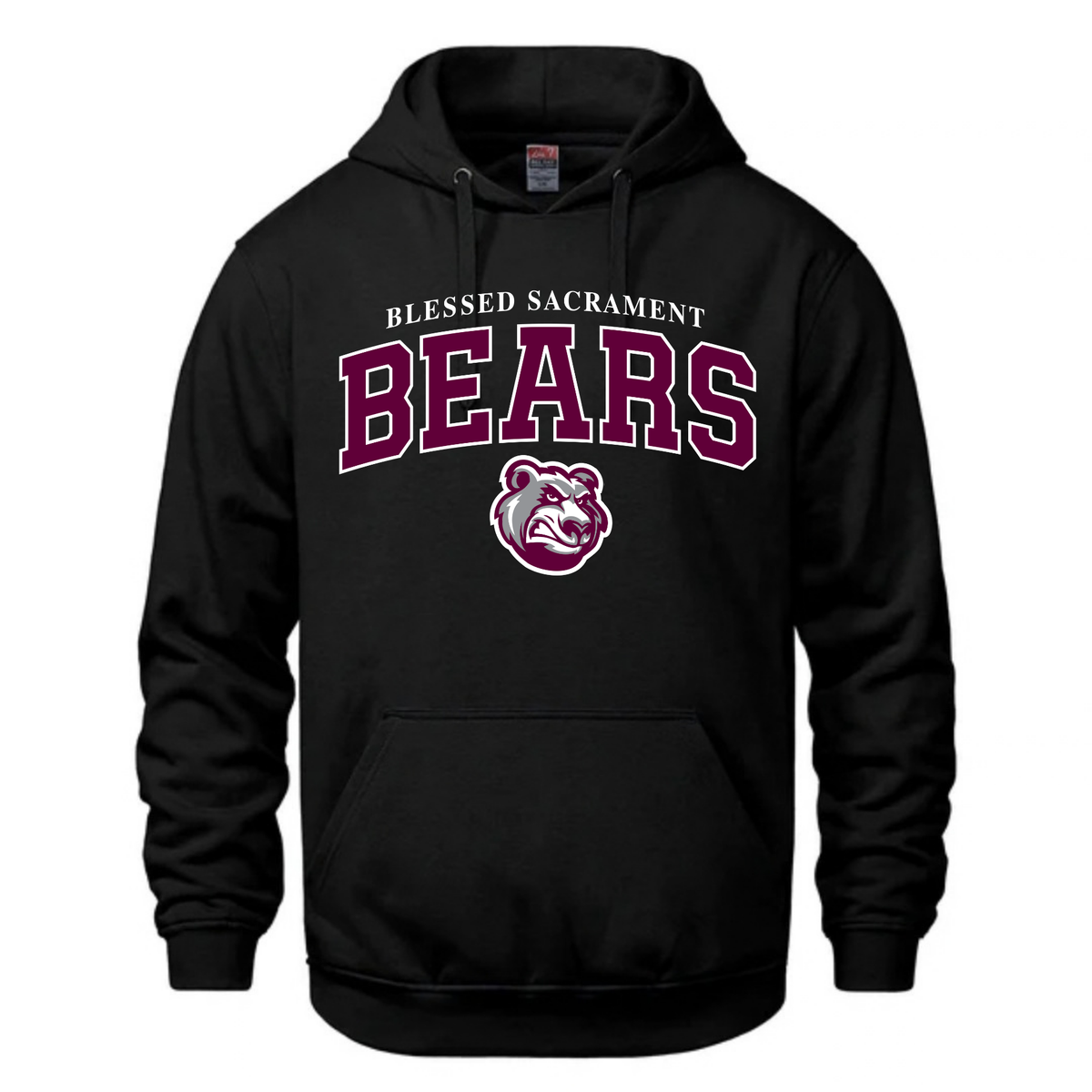 Cotton Fleece Hoodie - Sewn/Embroidered Logo