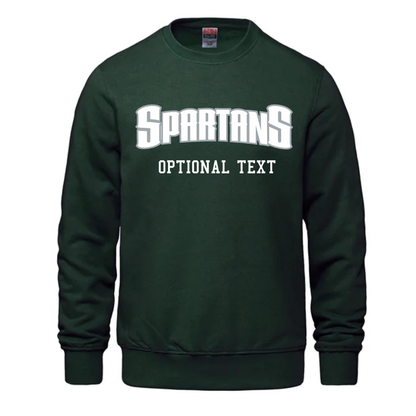 Cotton Fleece Crewneck - Text Design