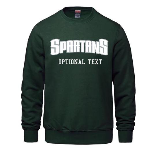 Cotton Fleece Crewneck - Text Design