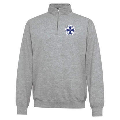 Cotton 1/4 Zip - Embroidered