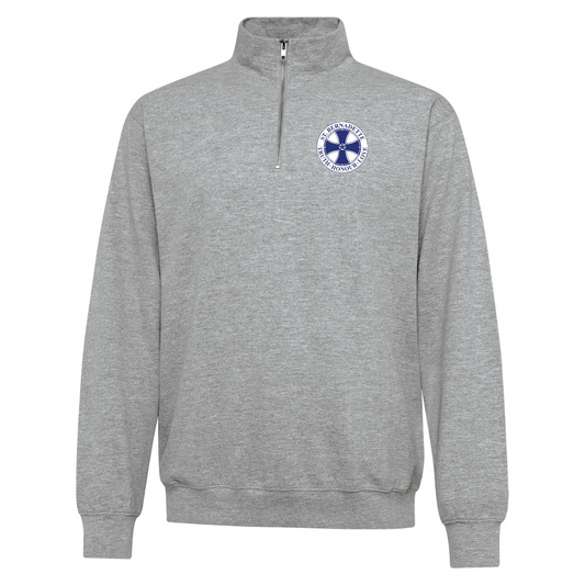 Cotton 1/4 Zip - Embroidered