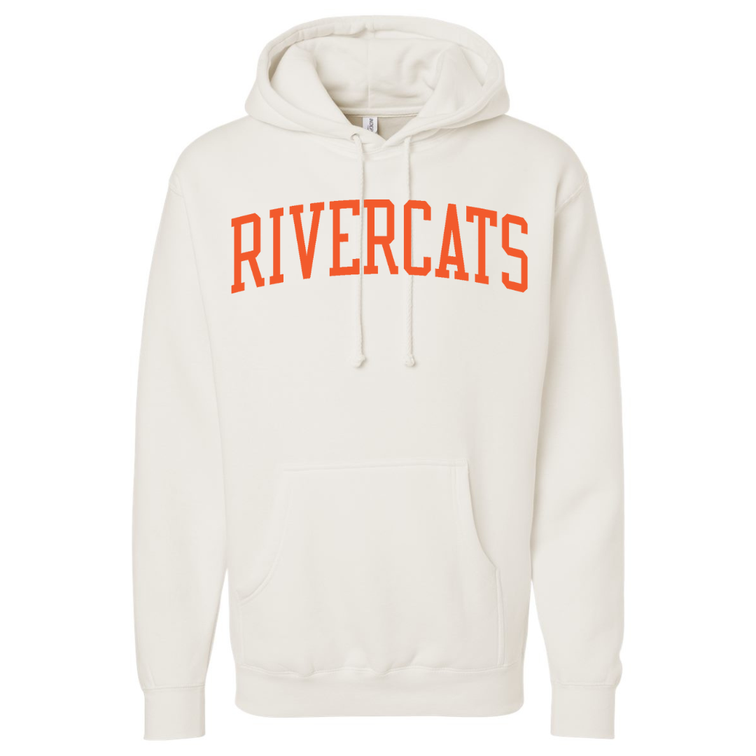 Cotton Fleece Hoodie - Twill Text Logo