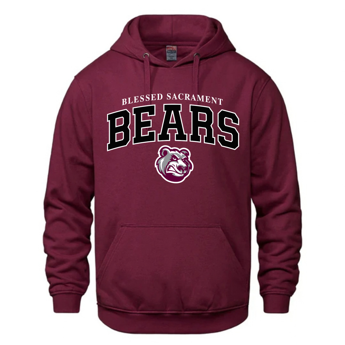 Cotton Fleece Hoodie - Sewn/Embroidered Logo