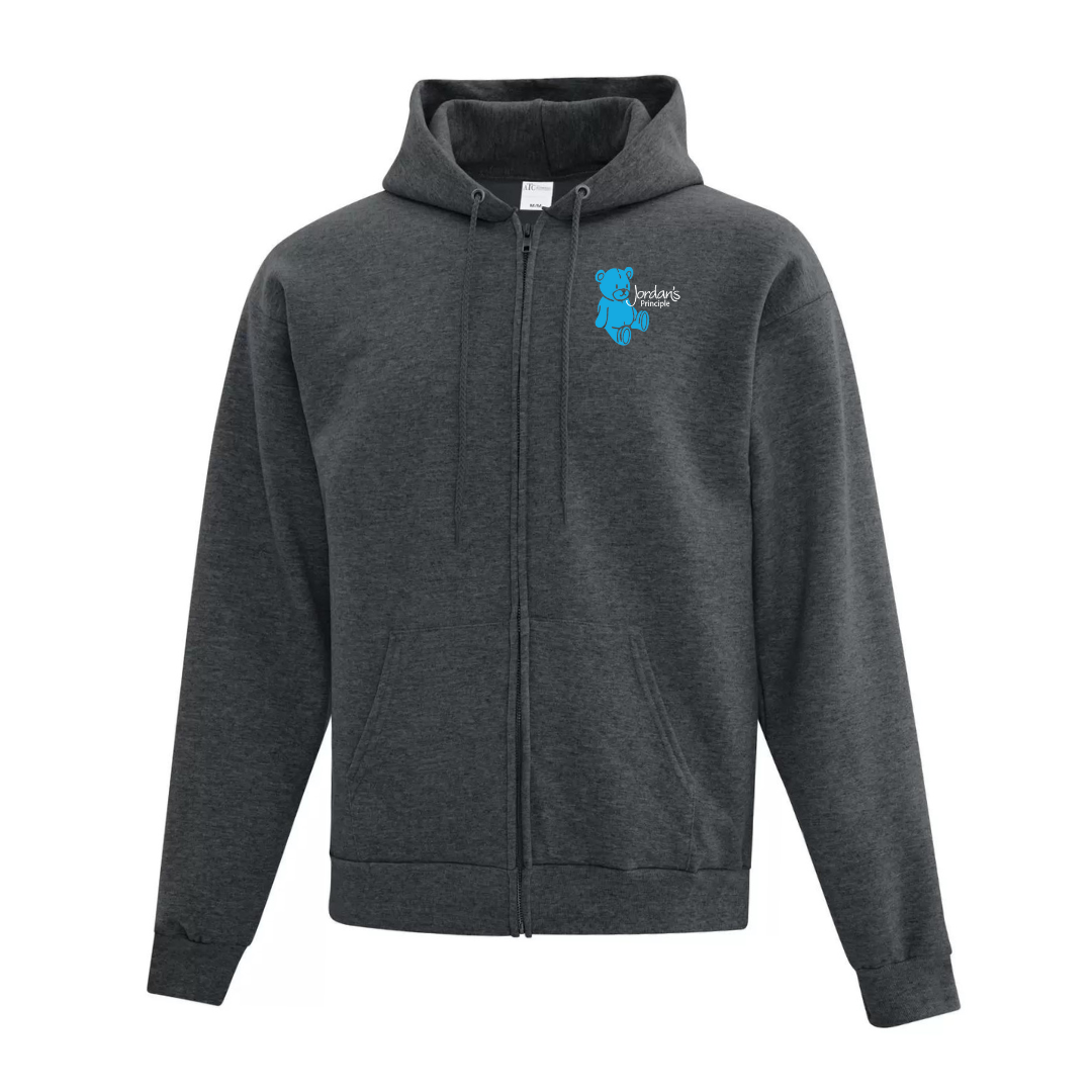 Cotton Full Zip Hoodie - Jordan's Principle Logo