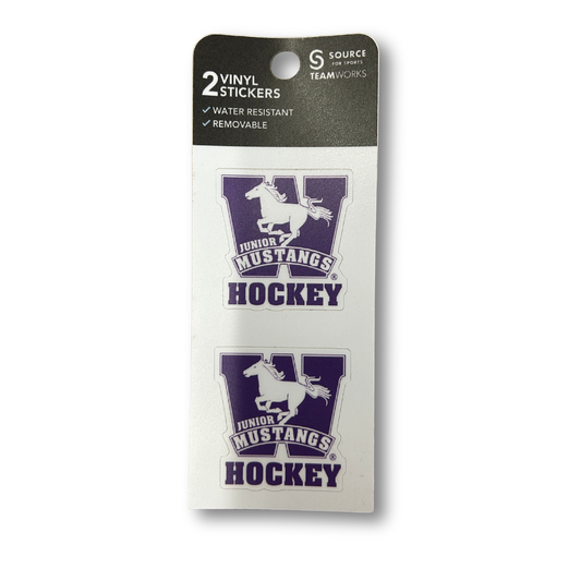 Jr Mustangs Helmet Sticker 2 Pack