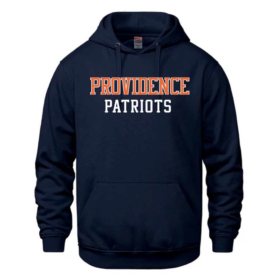 Cotton Fleece Hoodie - Sewn Text