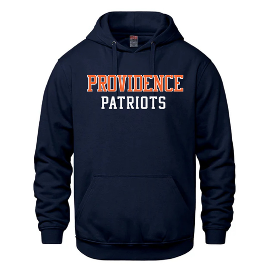 Cotton Fleece Hoodie - Sewn Text