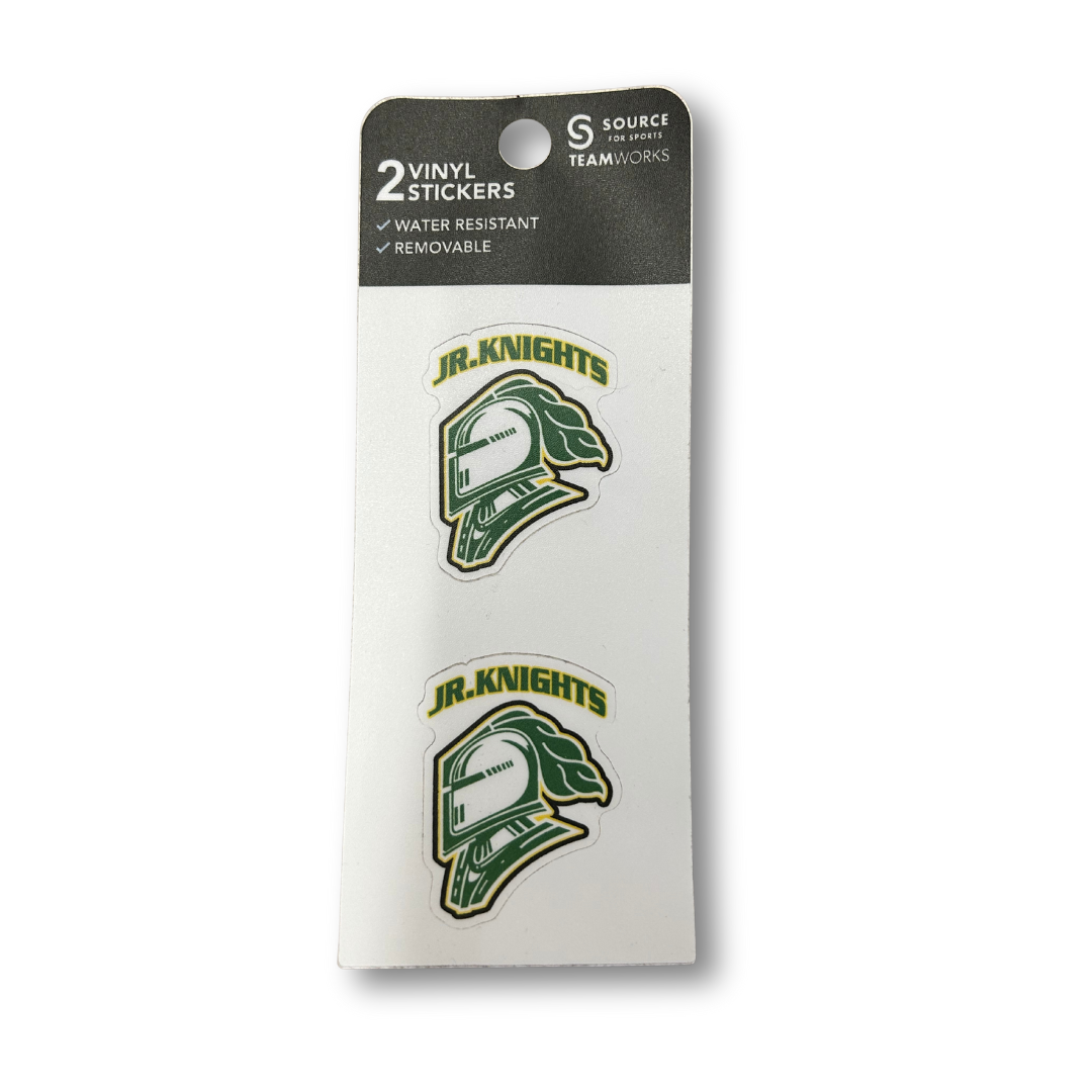 Jr Knights Helmet Sticker 2 Pack