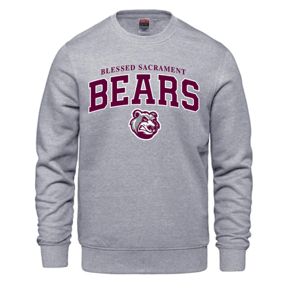 Crewneck Fleece Crewneck - Sewn/Embroidered Logo - Youth