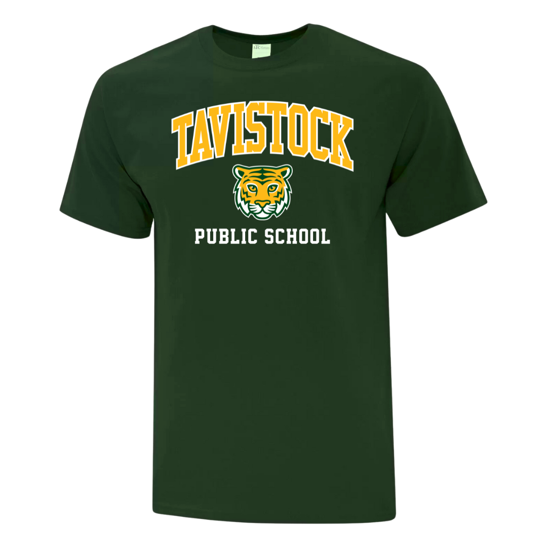 Cotton Short Sleeve Shirt - Varsity Logo - Youth