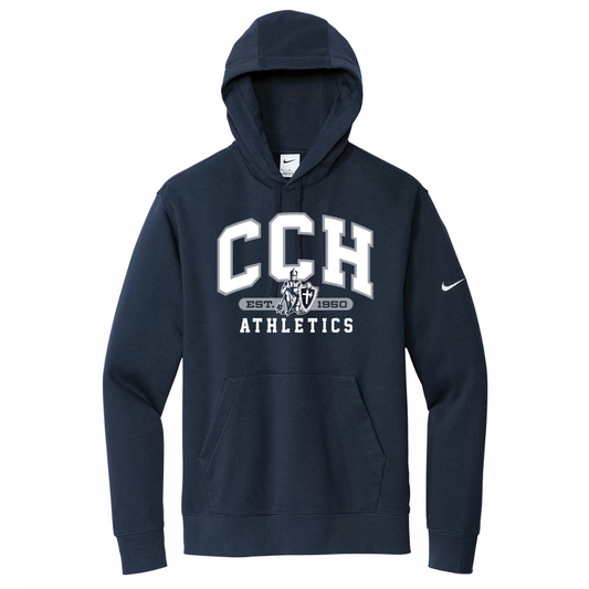 Club Fleece Hoodie - Sewn/Embroidered Logo