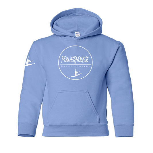 Cotton Fleece Hoodie - Circle Logo - Youth