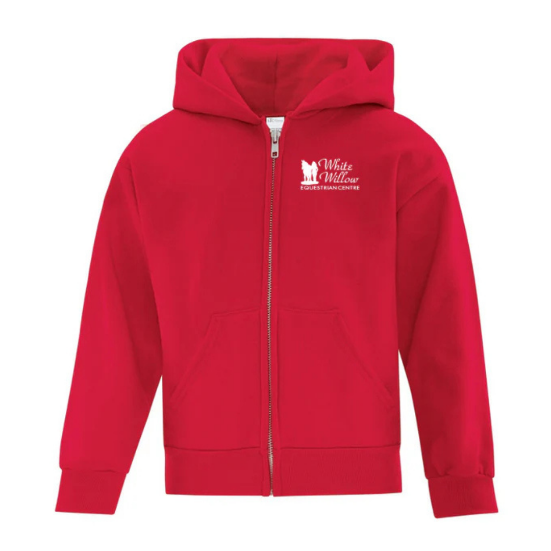 Cotton Fleece Full Zip Hoodie - Youth