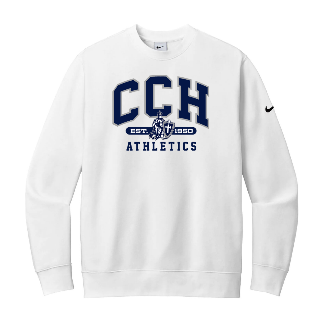 Club Fleece Crewneck - Sewn/Embroidered Logo