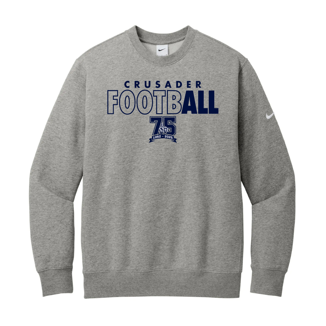 Club Fleece Crewneck - Crusader Football
