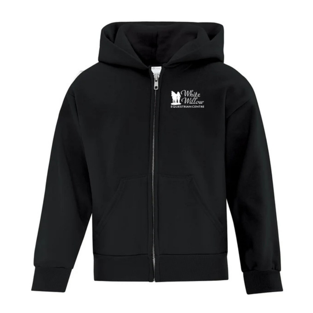 Cotton Fleece Full Zip Hoodie - Youth