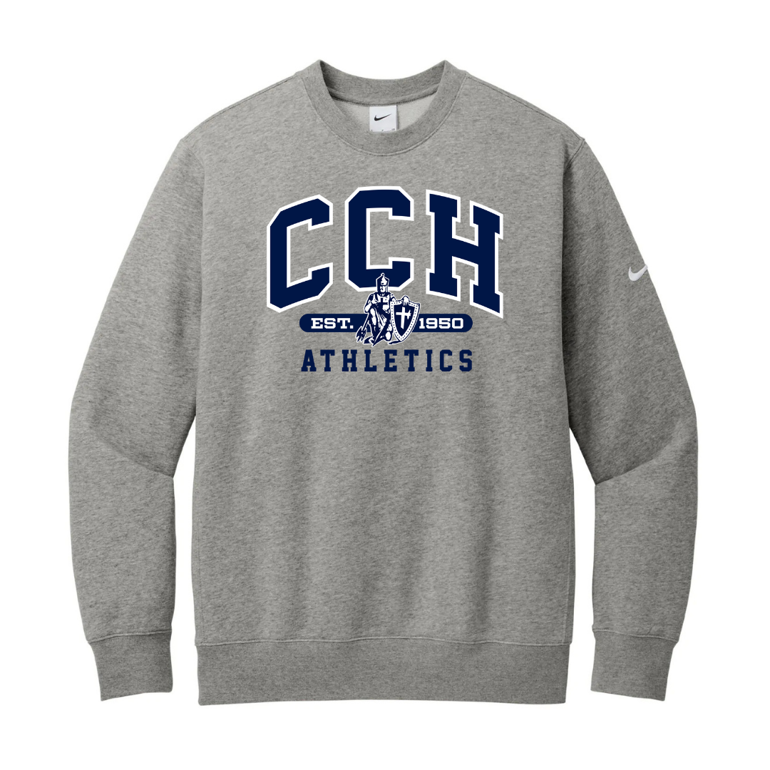 Club Fleece Crewneck - Sewn/Embroidered Logo