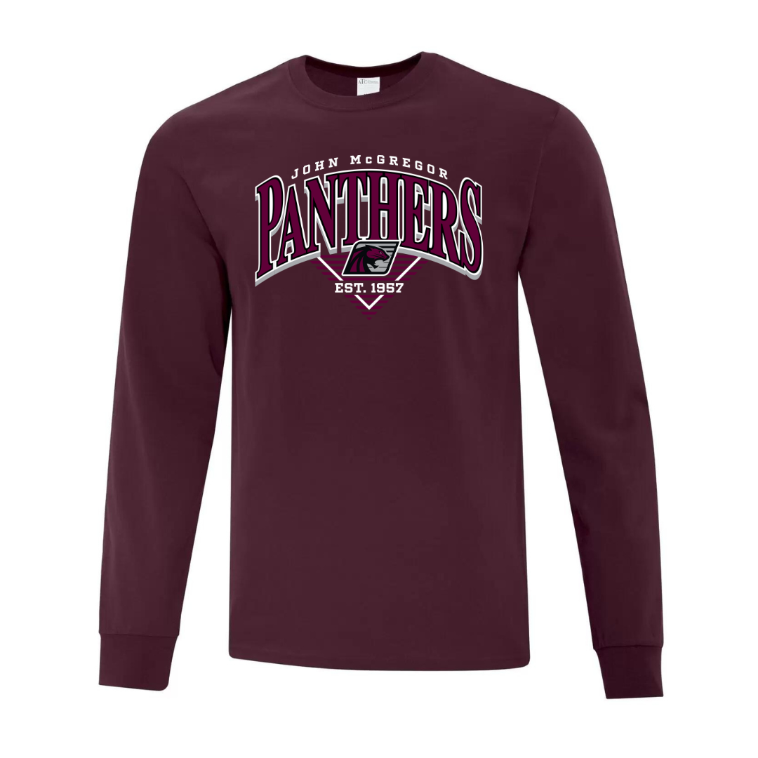 Cotton Longsleeve - Screenprint Logo - Youth