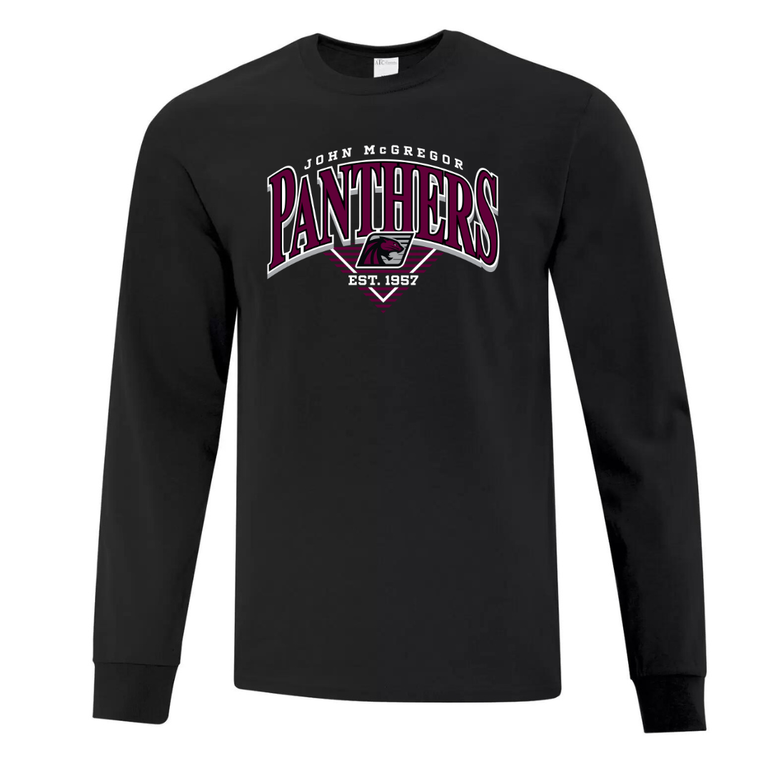 Cotton Longsleeve - Screenprint Logo - Youth