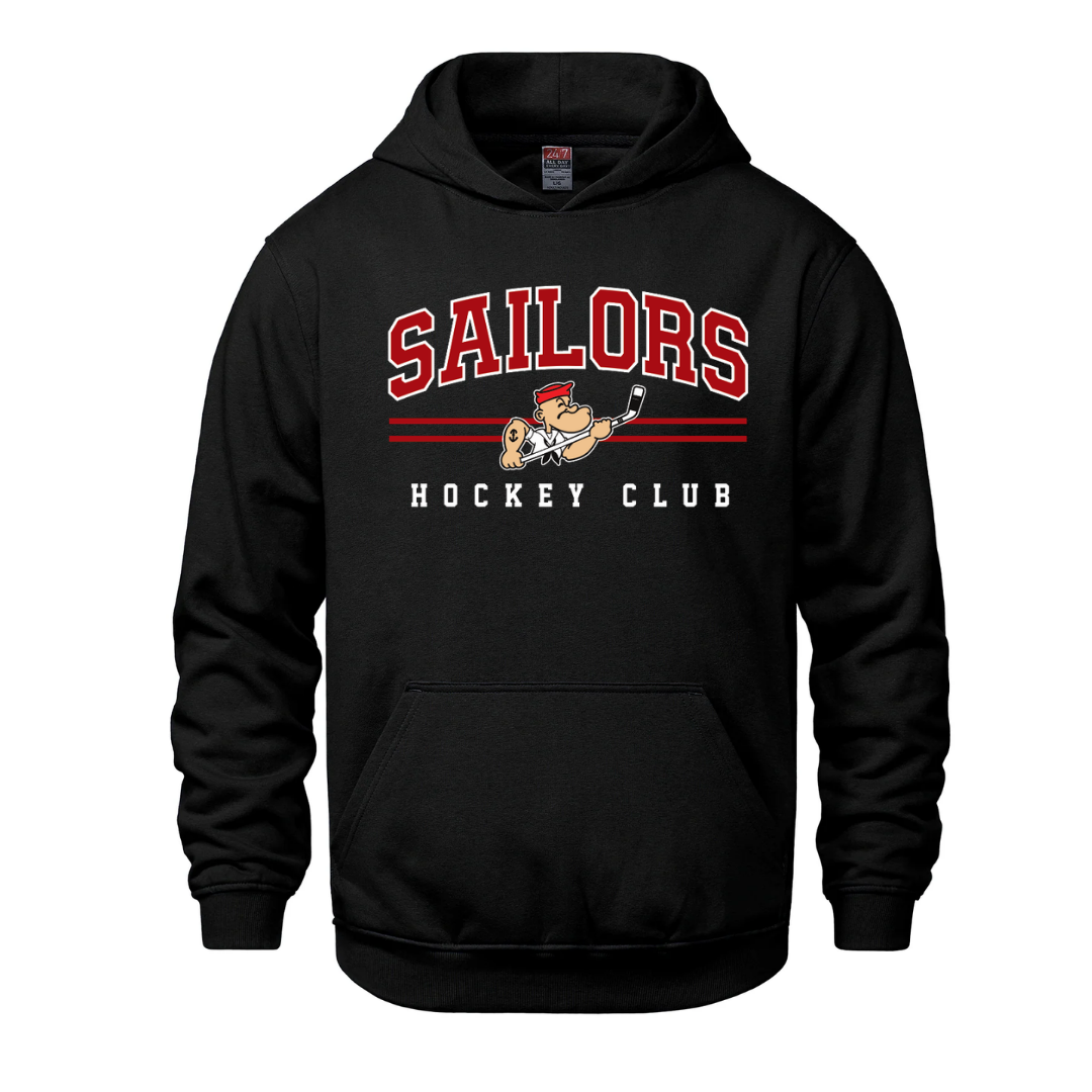 Cotton Fleece Hoodie - Text Logo - Youth