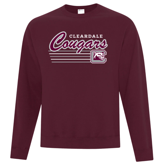 Cotton Fleece Crewneck - Text Logo