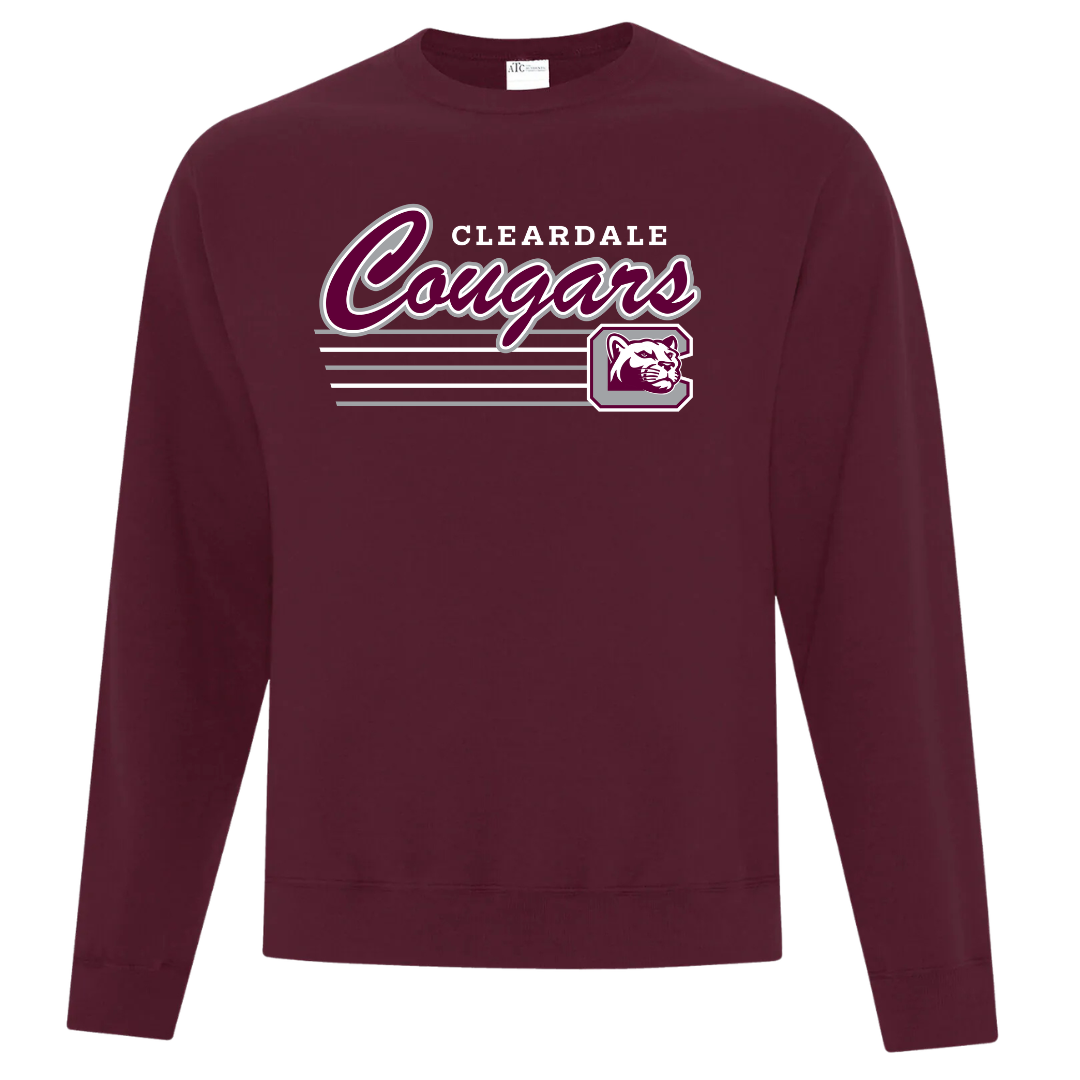 Cotton Fleece Crewneck - Text Logo