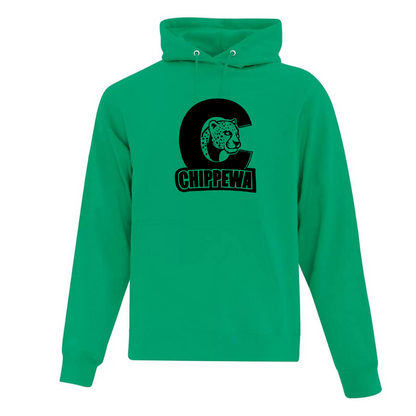 Cotton Hoodie - Black Logo - Youth