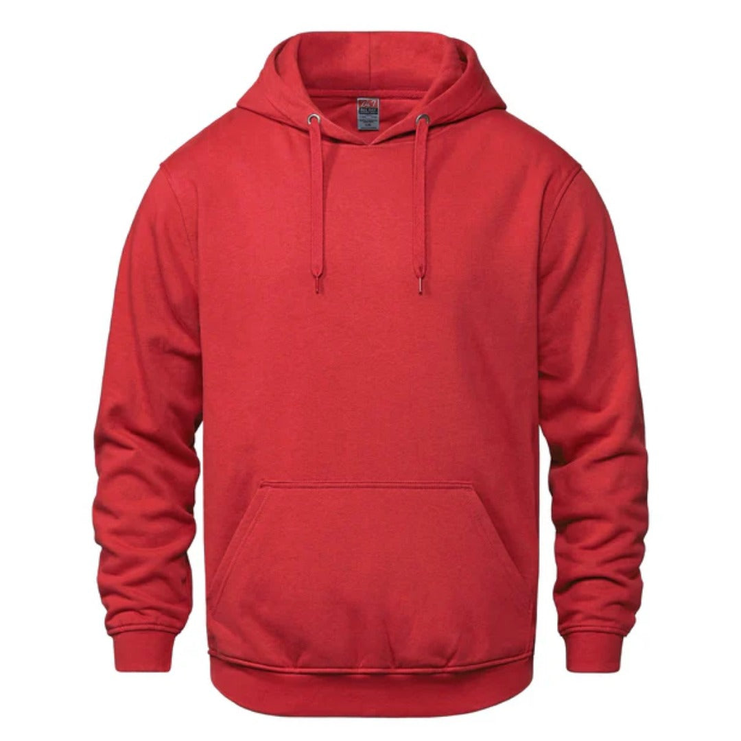 Cotton Fleece Hoodie — Red