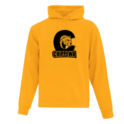 Cotton Hoodie - Black Logo - Youth