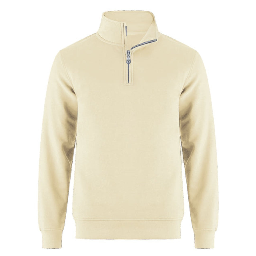 Cotton Fleece 1/4 Zip - Youth — Ivory
