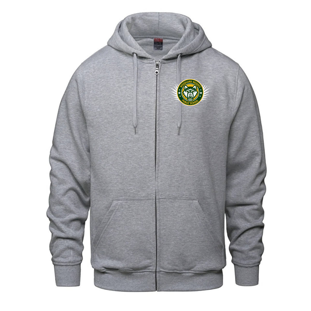 Cotton Fleece Full Zip Hoodie - Youth
