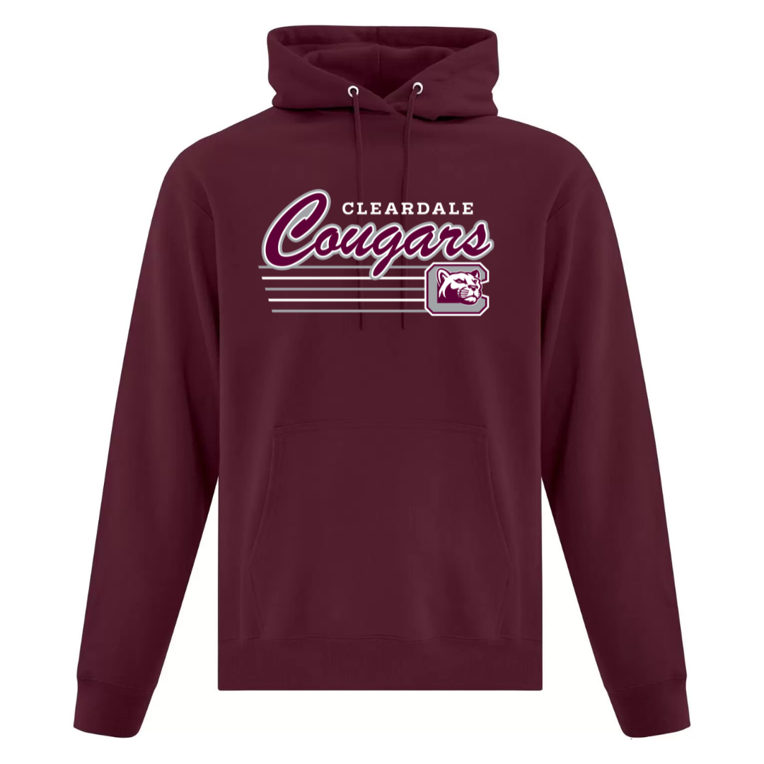 Cotton Fleece Hoodie - Text Logo - Youth