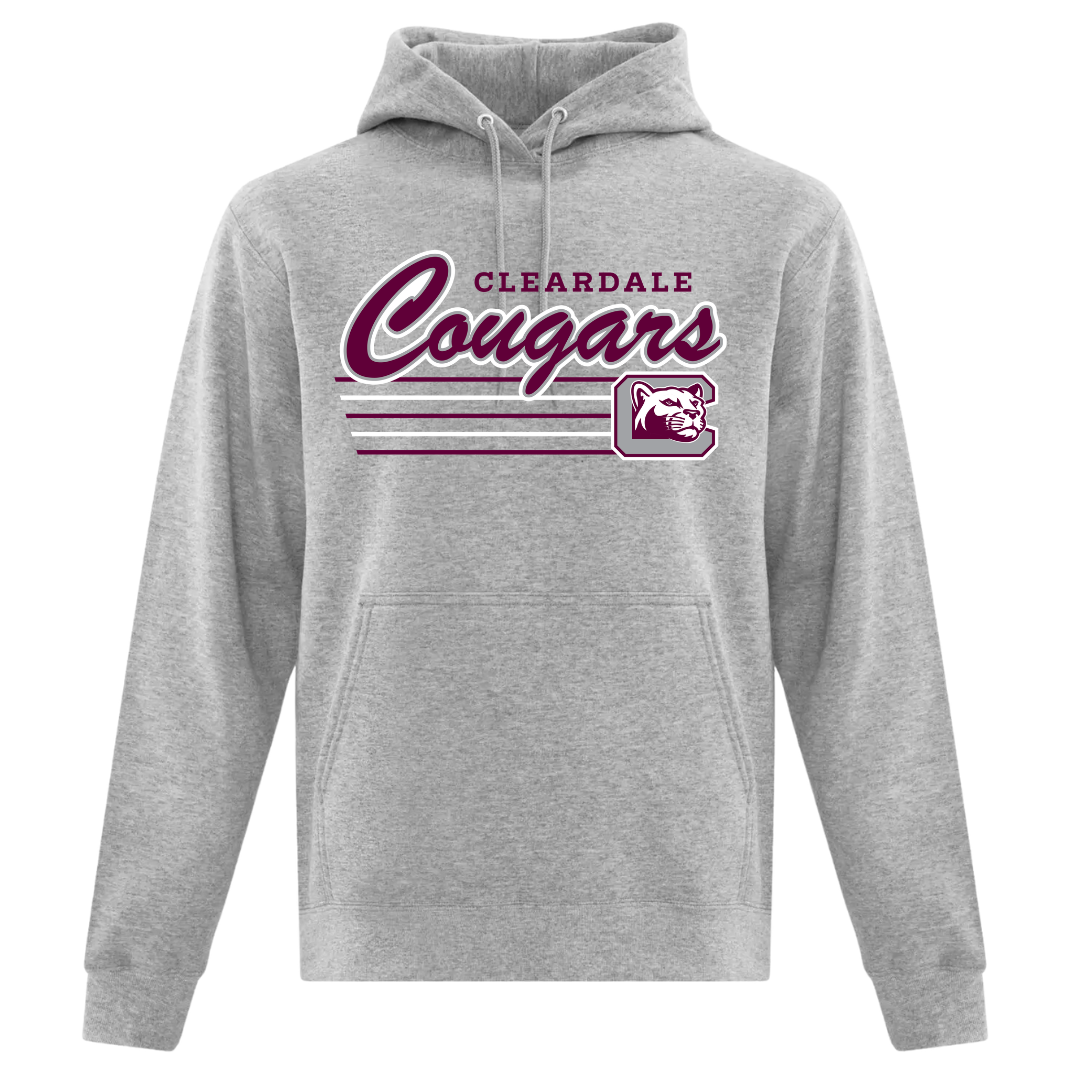 Cotton Fleece Hoodie - Text Logo - Youth