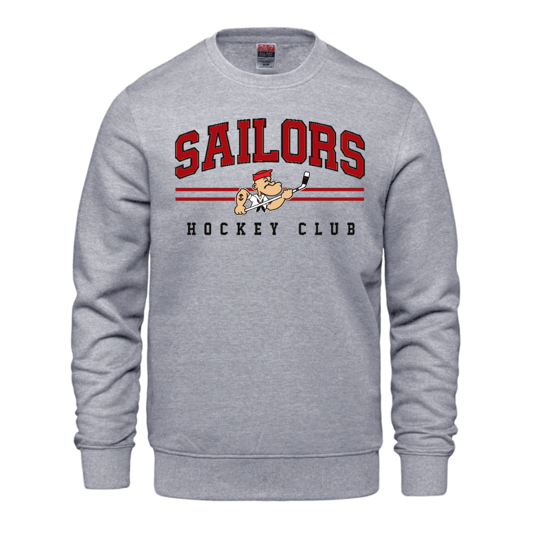 Cotton Fleece Crewneck - Text Logo
