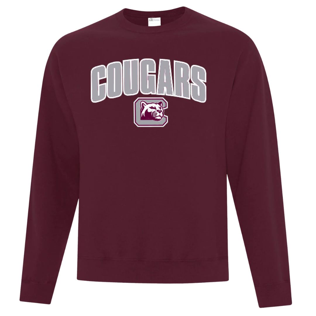 Cotton Fleece Crewneck - Sewn/Applique